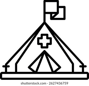 Diseño creativo del icono del Vector del refugio