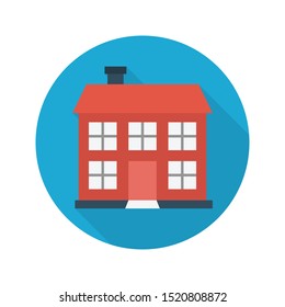 shelter glyph flat vector icon