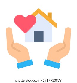 Ilustración vectorial de diseño plano Shelter Icon