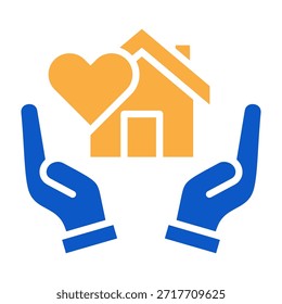 Shelter Icon Solid Color Design Vector Illustration