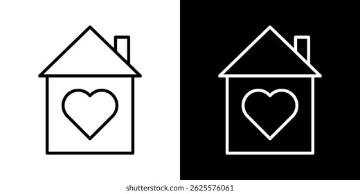 Vector del icono del refugio para el Web y el App móvil. Símbolo aislado.
