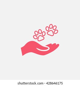 Shelter pets sign icon