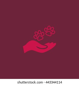 Shelter pets sign icon