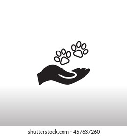 Shelter pets sign icon. 
