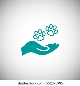 Shelter pets sign icon. 
