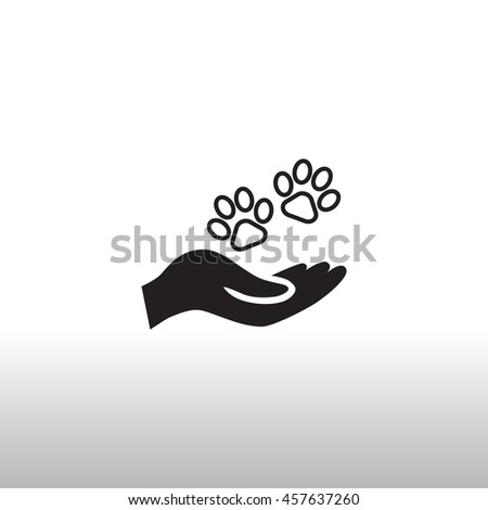 Shelter pets sign icon. 