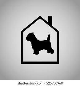 shelter for pets vector illustration