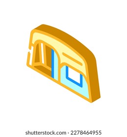 shelter tent vacation isometric icon vector. shelter tent vacation sign. isolated symbol illustration