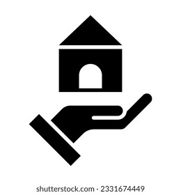 Shelter Vector Glyph Icon For Personal And Commercial Use.
