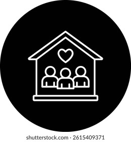Shelter vector icon. Can be used for printing, mobile and web applications.