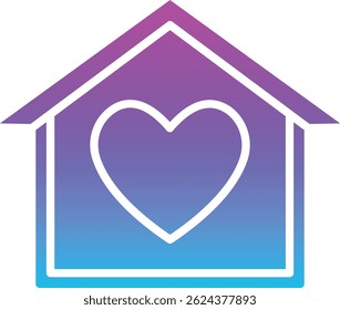 Icono de Vector de refugio. Se puede utilizar para aplicaciones de impresión, móviles y de Web.