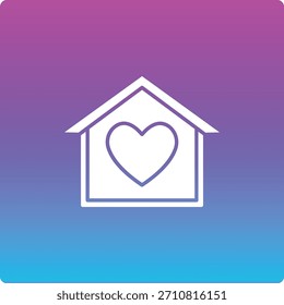 Icono de Vector de refugio. Se puede utilizar para aplicaciones de impresión, móviles y de Web.