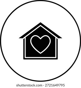 Icono de Vector de refugio. Se puede utilizar para aplicaciones de impresión, móviles y de Web.
