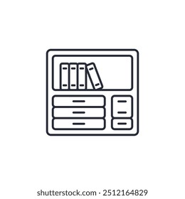 shelve icon vector illustration. shelve symbol isolated on white background