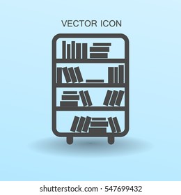 estanterías con ilustraciones vectoriales de libros