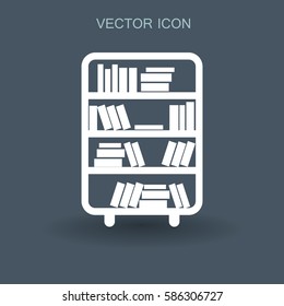 Regale mit Büchern, Vektorgrafik