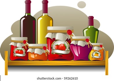 Shelves of bottles and cans