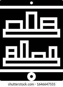 Estantes - Conjunto de iconos de comercio electrónico. Ilustración vectorial sólida de alta calidad para aplicaciones web y móviles.