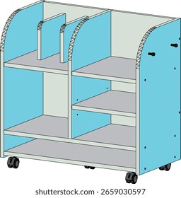 Estantes, Ilustraciones elegantes del diseño interior para el hogar, el hotel, la oficina y el departamento