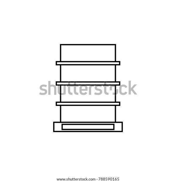 Shelves Goods Store Icon Hypermarket Goods Stock Vector (Royalty Free ...