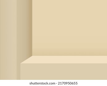 Shelves have light and shadow. that makes the product stand out