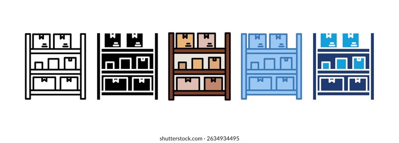 Shelves Icon Element For Design