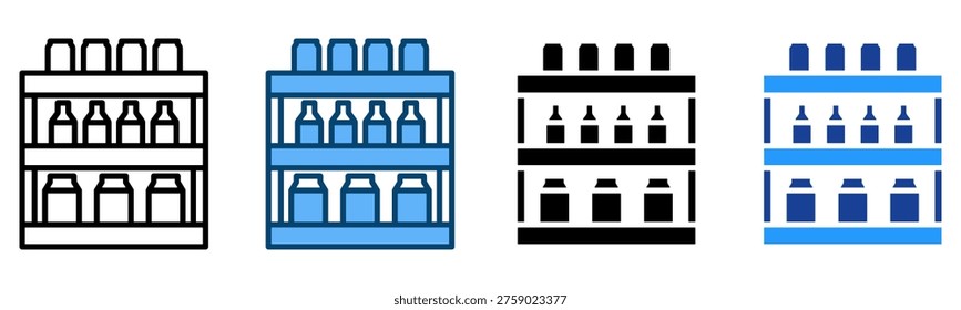 Shelves Icon Multiple Style Vector Collection