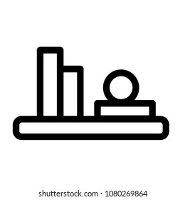 shelves icon vector pictogram mark symbol