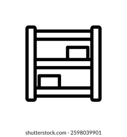 Shelves Outline Icon. Shelves Icon