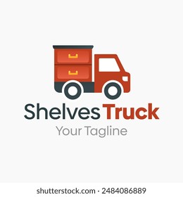 Shelves Truck Logo Vector Template Design. Good for Business, Startup, Agency, and Organization