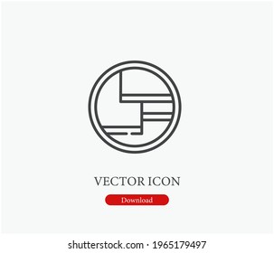 Shelves vector icon.  Editable stroke. Symbol in Line Art Style for Design, Presentation, Website or Apps Elements, Logo. Pixel vector graphics - Vector