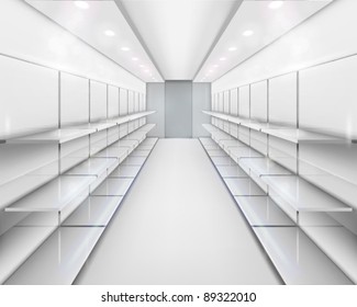 Shelves. Vector illustration.