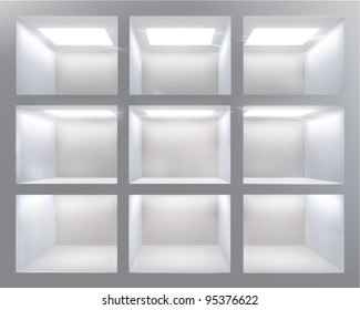 Shelves. Vector illustration.