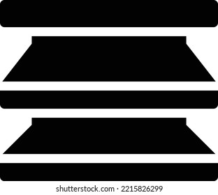 shelves   Vector illustration on a transparent background. Premium quality symmbols. Glyphs vector icons for concept and graphic design. 

