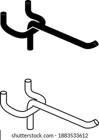 Shelving Hook icon, vector illustration	
