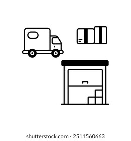 Shelving Unit icon ready to use vector illustration