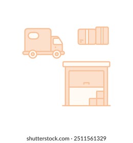Shelving Unit icon ready to use vector illustration
