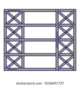 shelving warehouse isolated icon