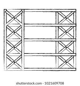 shelving warehouse isolated icon