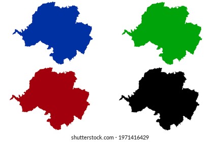 Shemnit map silhouette with white background
