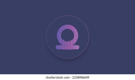 Shen cryptocurrency logo on isolated background with copy space. 3d vector illustration of SHEN Token icon banner design concept.