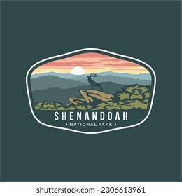 Parque nacional Shenandoah Emblem parche logotipo