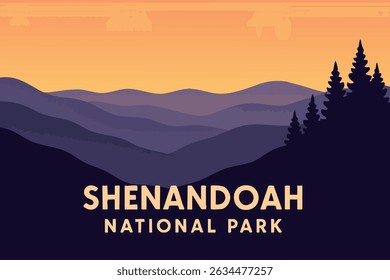 Shenandoah National Park, known for its Skyline Drive, offers breathtaking views of the Blue Ridge Mountains, especially at sunrise and sunset when the mountains glow in warm, golden hues