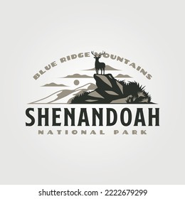 shenandoah vintage logo vector illustration design