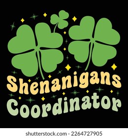 shenanigans coordinator, st patricks day sublimation, st patricks day, saint patricks tshirt, sublimation, sublimation tshirt, st patricks graphic.