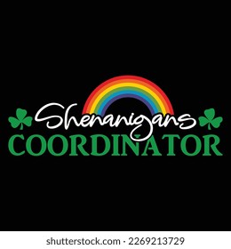 Shenanigans Coordinator T-shirt Design, Shenanigans SVG