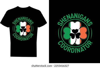 Shenanigans coordinator T-shirt Design Template