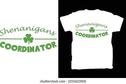 Shenanigans Coordindator, St. Patricks, St. Paddy's Day Mom, Shirt