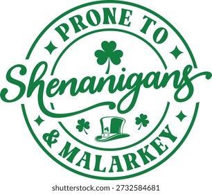 Shenanigans St Patrick's t-shirt design.