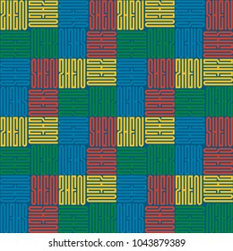 Shenzhen seamless pattern. Autentic artistic design for background.